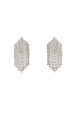 Crystal embellished fringed earrings