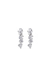 Zirconia-embellished earrings