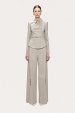 Tie-detail tailored top