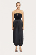 Crystal-embellished tulle crop top