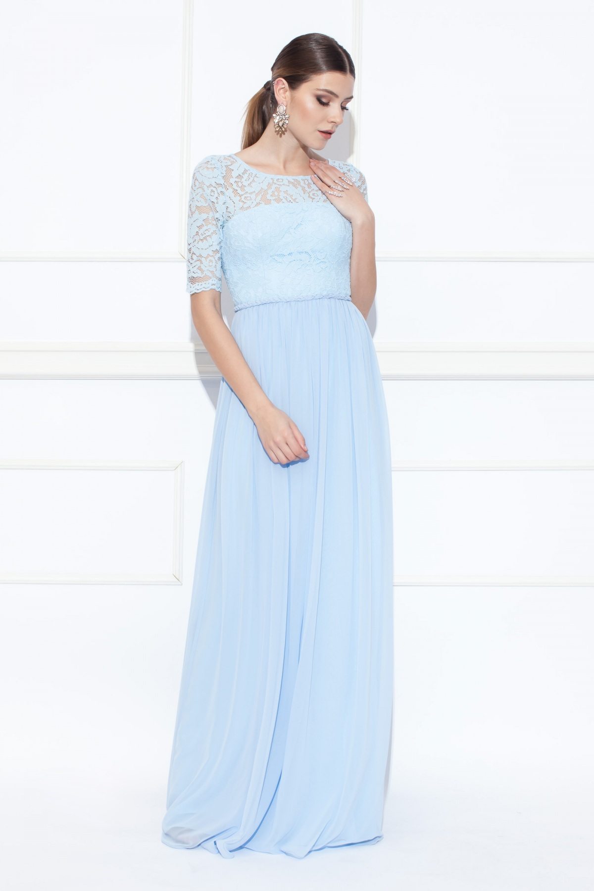 Nile Gown with 3/4 Sleeves
