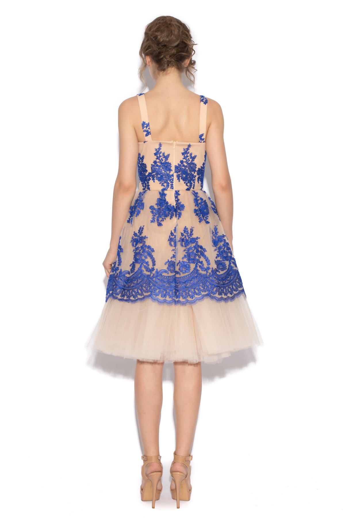Lace embellished tulle dress | RS8512 | NISSA