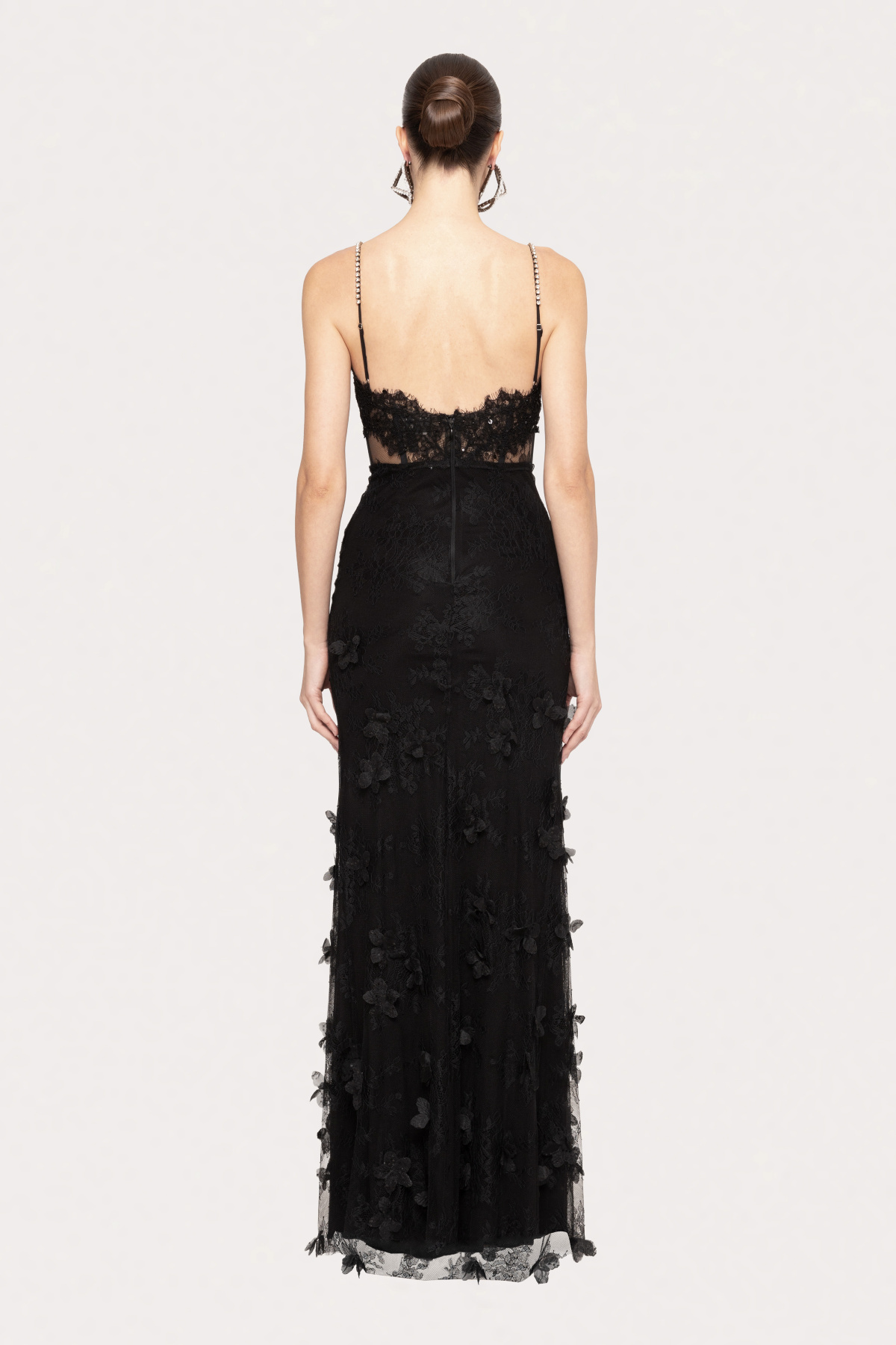 3D floral embellished lace maxi dress | RS16155 | NISSA