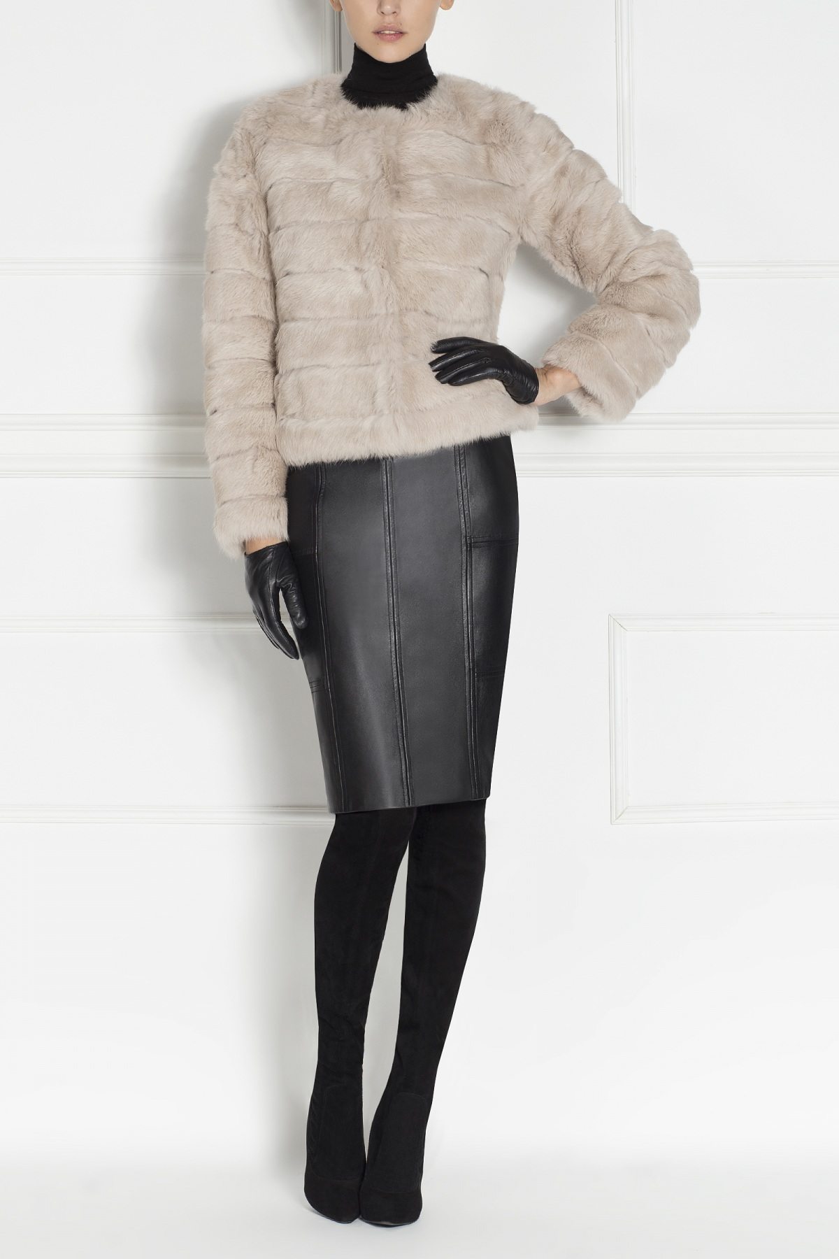 Real fur jacket EXJB6133 NISSA