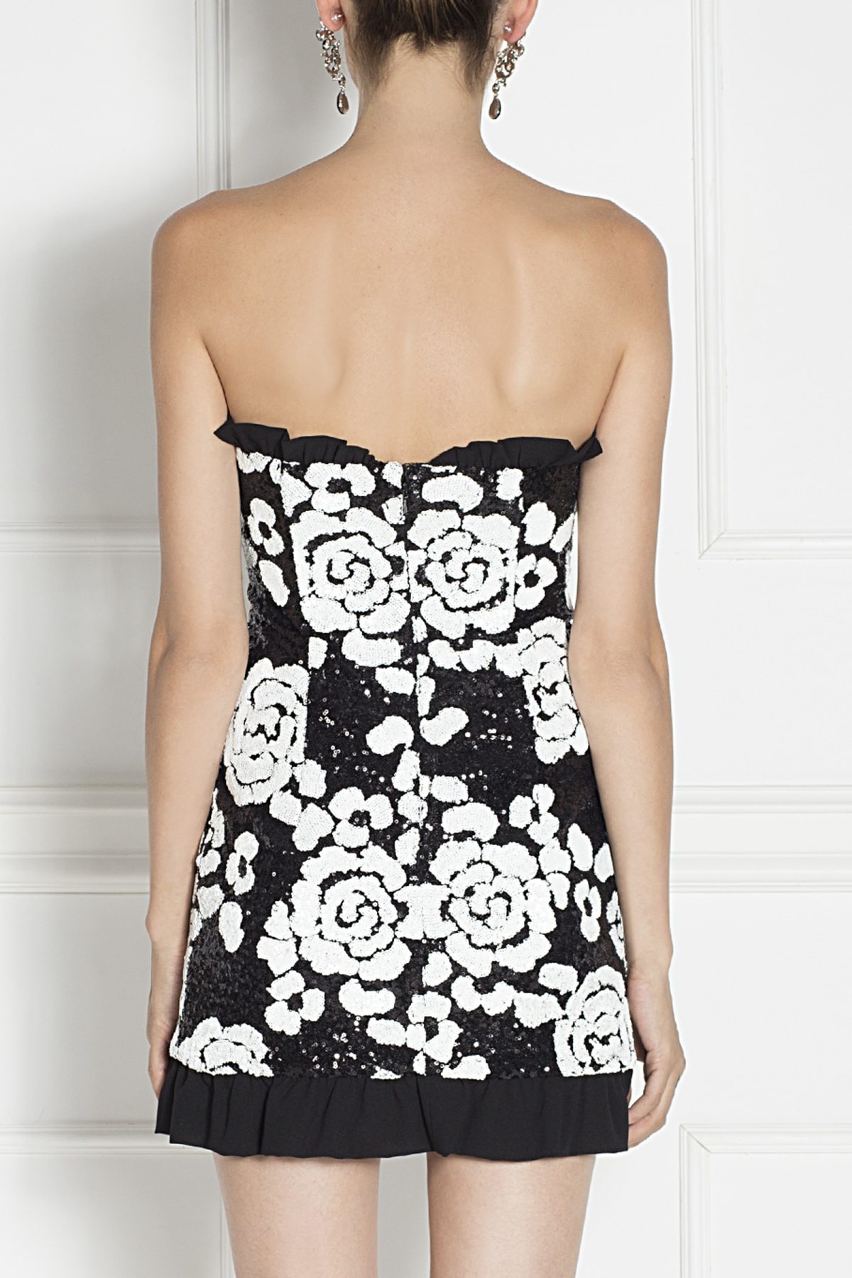 Denise Floral Sequin Mini Dress