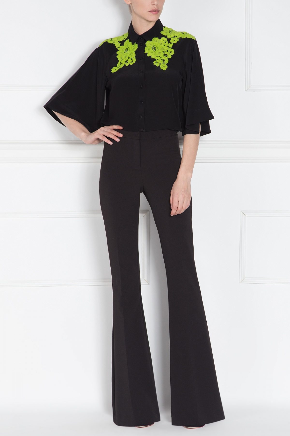 Elegant flared pants | P7766 | NISSA